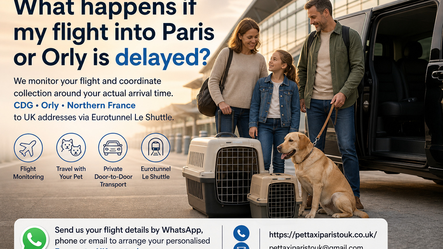 What happens if my flight into Paris or Orly is delayed?